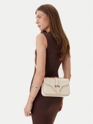 Emporio Armani Torebka EW004419 AF25356 U1070 Beżowy. Brązowe listonoszki damskie Emporio Armani, bez wzorów, ze skóry, bez dodatków. Za 2,219.00 zł.