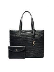 MICHAEL Michael Kors Torebka Eliza 30T4GZAT4L Czarny. Czarne shopper bag MICHAEL Michael Kors, bez wzorów, ze skóry, bez dodatków. Za 1,189.00 zł.