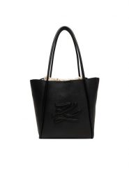KARL LAGERFELD Torebka B2W30051 Czarny. Czarne shopper bag KARL LAGERFELD, bez wzorów, ze skóry, bez dodatków. Za 1,399.00 zł.