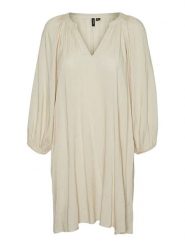 Vero Moda Tunika "Lova" w kolorze beżowym rozmiar: S. Brązowe tuniki damskie Vero Moda, s, bez wzorów, z wiskozy, bez kołnierzyka, bez ramiączek. Za 43.88 zł.