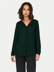 ONLY Koszula Tiana 15332598 Zielony Loose Fit. Zielone koszule damskie Only, m, bez wzorów, z syntetyku, bez kołnierzyka, bez ramiączek. Za 129.99 zł.
