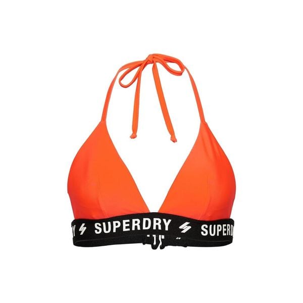 Góra od bikini Superdry Triangile Elastic Top. Brązowe bikini Superdry, bez wzorów, z lycry. W wyprzedaży za 87.00 zł.