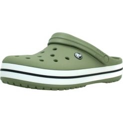 Chodaki Klapki Unisex Crocband 11016 Clog 39-40. Białe klapki damskie Crocs, bez wzorów, z materiału, bez obcasa, bez zapięcia. Za 289.99 zł.