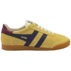 Sneakersy damskie Gola Elan. Żółte obuwie sportowe casual damskie Gola, z gumy, bez zapięcia, trekkingowe. Za 470.50 zł.