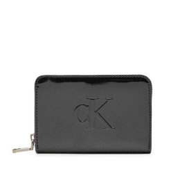 Portfel Calvin Klein. Czarne portfele damskie Calvin Klein, bez wzorów. Za 169.99 zł.