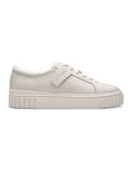 Clarks Skórzane sneakersy "Mayhill Walk" w kolorze kremowym rozmiar: 39,5. Brązowe obuwie sportowe damskie Clarks, bez zapięcia. Za 267.92 zł.