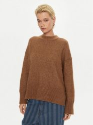 DAY BIRGER ÉT MIKKELSEN Sweter Josie DAY65243463 Brązowy Oversize. Brązowe swetry klasyczne damskie DAY Birger et Mikkelsen, m, z wełny, bez kołnierzyka. Za 519.99 zł.