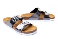 DR. BRINKMANN 700993-9 anthrazit, klapki profilaktyczne damskie. Szare klapki damskie Dr. Brinkmann, bez wzorów, bez obcasa, bez zapięcia. Za 204.90 zł.