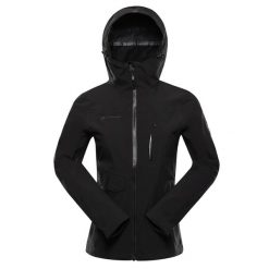 Kurtka damska trekkingowa wodoodporna 15.000 Alpine Pro Zarra 2. Czarne kurtki damskie Alpine Pro, bez wzorów, bez kaptura. W wyprzedaży za 939.00 zł.