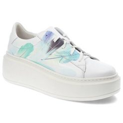 Białe Sneakersy Armodo Stylowe Obuwie Damskie Z Nadrukiem. Białe obuwie sportowe damskie Armodo, na lato, z jeansu, bez zapięcia. Za 399.00 zł.