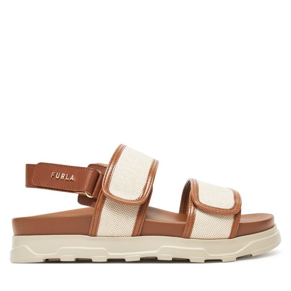 Sandały Furla. Sandały damskie Furla, bez wzorów, bez obcasa, na płaskiej podeszwie, bez zapięcia. Za 1,159.00 zł.