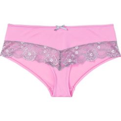 Figi panty Pink Collection bonprix różowo-szary. Czerwone bokserki damskie bonprix, z koronki. Za 24.99 zł.