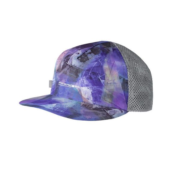 Czapka z daszkiem składana Buff Pack Trucker Cap. Niebieskie czapki z daszkiem damskie Buff, bez wzorów, z bawełny. Za 89.00 zł.
