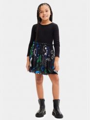 Desigual Sukienka codzienna 23WGVK06 Kolorowy Regular Fit. Sukienki dziewczęce Desigual, bez wzorów, z bawełny, bez ramiączek, proste. Za 269.99 zł.