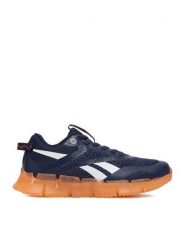 Reebok Sneakersy EO-ZIG N GLOW 3 ELASTIC LACE 100272213 Granatowy. Niebieskie buty sportowe chłopięce Reebok, z materiału, bez zapięcia. Za 199.99 zł.