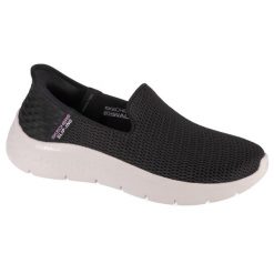 Buty sportowe Sneakersy damskie, Slip-Ins: GO WALK Flex - Relish. Czarne obuwie sportowe casual damskie Skechers, trekkingowe. Za 299.99 zł.