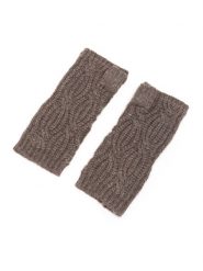 Perfect Cashmere Kaszmirowe mitenki "Jelo" w kolorze brązowym rozmiar: onesize. Brązowe rękawiczki damskie Perfect Cashmere, bez wzorów, z kaszmiru. Za 143.99 zł.