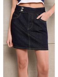 Trendyol Spódnica dżinsowa w kolorze granatowym rozmiar: 36. Niebieskie spódnice damskie Trendyol, bez wzorów, z bawełny, klasyczne, mini. Za 104.99 zł.