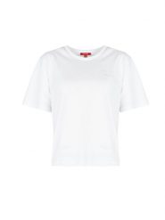 Guess T-Shirt "Noley" | Q2GI48KAK90 | Kobieta | Biały. Białe t-shirty damskie Guess, xs, z aplikacjami, z bawełny, bez kołnierzyka. W wyprzedaży za 119.00 zł.