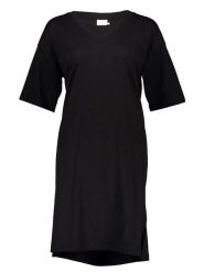 Kaffe Sukienka w kolorze czarnym rozmiar: L. Czarne sukienki damskie Kaffe, bez wzorów, z bawełny, bez ramiączek. Za 52.42 zł.