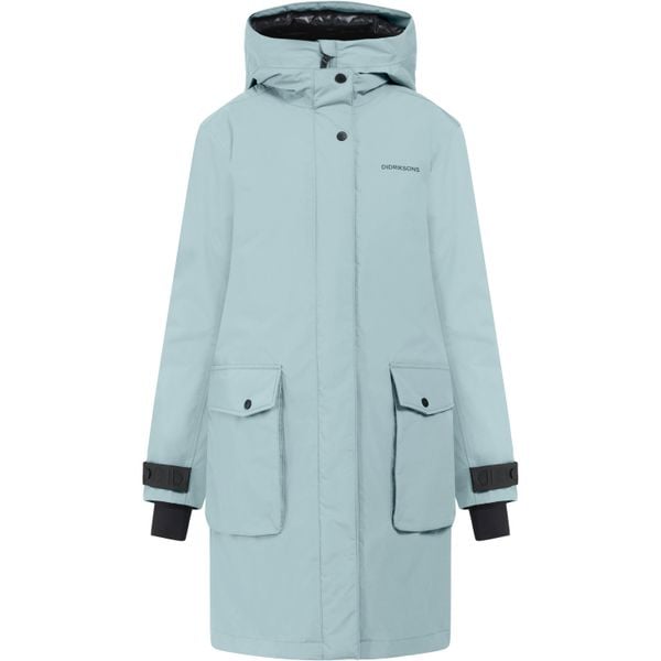 Parka dla kobiet Didriksons Ilsa. Niebieskie parki damskie Didriksons, na jesień, m, bez kaptura. Za 1,083.00 zł.