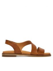 Pikolinos Sandały Navia W3E-0652 Brązowy. Brązowe sandały damskie Pikolinos, bez wzorów, ze skóry, bez obcasa, na płaskiej podeszwie, bez zapięcia. Za 489.99 zł.