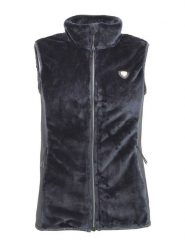 Peak Mountain Kamizelka polarowa "Ajune" w kolorze czarnym rozmiar: XXL. Czarne kamizelki damskie Peak Mountain, xxl, bez wzorów, z polaru, bez kaptura. Za 156.24 zł.