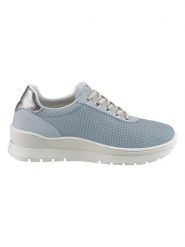 Heine Sneakersy w kolorze błękitno-srebrnym rozmiar: 41. Niebieskie obuwie sportowe damskie Heine, bez zapięcia. Za 91.99 zł.