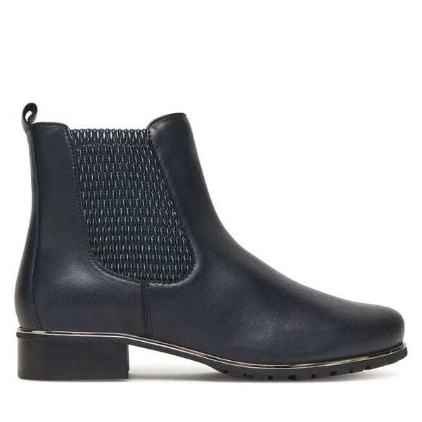 Sztyblety Josef Seibel. Czarne botki damskie Josef Seibel, bez obcasa, na płaskiej podeszwie, bez zapięcia. Za 419.99 zł.