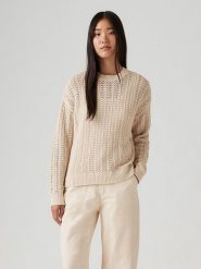 Levi's Sweter w kolorze beżowym rozmiar: S. Brązowe swetry klasyczne damskie Levi's, s, bez kołnierzyka. Za 131.74 zł.