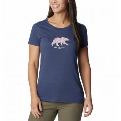 Koszulka Damska Columbia Daisy Days SS Graphic T-Shirt. Fioletowe bluzki damskie Columbia, s, bez wzorów, bez kołnierzyka, bez ramiączek. Za 100.99 zł.