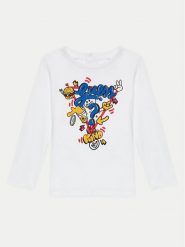 Guess Bluzka I4YI02 K8HM4 Biały Regular Fit. Białe t-shirty i koszulki chłopięce Guess, z aplikacjami, z bawełny, bez kołnierzyka, bez ramiączek. Za 59.99 zł.