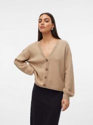 Vero Moda Kardigan w kolorze karmelowym rozmiar: M. Brązowe kardigany damskie Vero Moda, m, bez wzorów. Za 100.99 zł.
