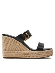 MICHAEL Michael Kors Espadryle 40S4LCMS3L Czarny. Czarne espadryle damskie MICHAEL Michael Kors, bez wzorów, ze skóry, bez obcasa. Za 469.99 zł.