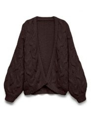 Vero Moda Kardigan w kolorze brązowym rozmiar: S. Brązowe kardigany damskie Vero Moda, s, bez wzorów, ze splotem. Za 139.95 zł.