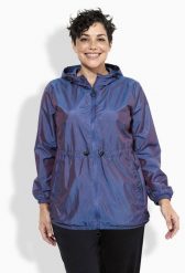 Damskie Kurtka funkcyjna błyszcząca hydrofobowa kaptur. Fioletowe kurtki damskie Ulla Popken, plus size, bez wzorów, z materiału, bez kaptura. Za 429.99 zł.