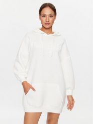 Guess Sukienka codzienna V3BQ14 K7UW2 Biały Regular Fit. Białe sukienki damskie Guess, z aplikacjami, z wiskozy, bez ramiączek. Za 399.99 zł.