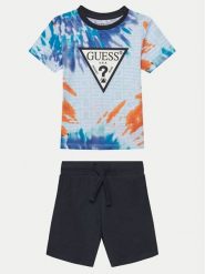 Guess Komplet t-shirt i spodenki N5GG01 K8HM4 Kolorowy Regular Fit. T-shirty i koszulki chłopięce Guess, z aplikacjami, z bawełny, bez kołnierzyka, bez ramiączek. Za 119.99 zł.