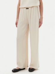 Eleh Spodnie palazzo ESS250049 Écru Regular Fit. Spodnie materiałowe damskie Eleh, bez wzorów, z materiału. Za 399.99 zł.