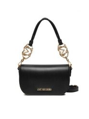 LOVE MOSCHINO Torebka JC4049PP1MLF0000 Czarny. Czarne torebki klasyczne damskie Love Moschino, ze skóry, bez dodatków. Za 489.99 zł.
