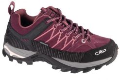 Damskie buty trekkingowe CMP Rigel. Czerwone obuwie trekkingowe damskie CMP, z zamszu, bez zapięcia. Za 559.99 zł.
