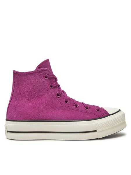 Converse Trampki Chuck Taylor All Star Lift Platform Hi A11143C Różowy. Czerwone trampki damskie Converse, bez wzorów, ze skóry, bez zapięcia. Za 279.99 zł.