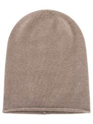 Zwillingsherz Kaszmirowa czapka beanie w kolorze szarobrązowym rozmiar: onesize. Brązowe czapki damskie Zwillingsherz, bez wzorów, z kaszmiru. Za 149.95 zł.
