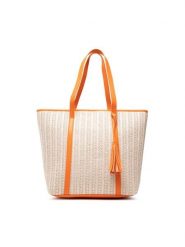 DeeZee Torebka MDS-D-061-25-01 Beżowy. Brązowe shopper bag DeeZee, bez wzorów, z tworzywa sztucznego, bez dodatków. Za 83.98 zł.