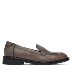 Mokasyny Lasocki. Brązowe mokasyny damskie Lasocki, bez obcasa. Za 184.99 zł.