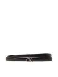 Calvin Klein Pasek Damski Ck Buckle Skinny Belt 1.5 K60K612932 Czarny. Czarne paski damskie Calvin Klein, bez wzorów, ze skóry. Za 129.99 zł.