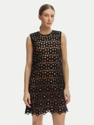 MICHAEL Michael Kors Sukienka letnia MS683CWKNE Czarny Slim Fit. Czarne sukienki damskie MICHAEL Michael Kors, bez wzorów, z syntetyku, bez ramiączek. Za 1,229.00 zł.