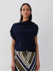 Someday Sweter w kolorze granatowym rozmiar: 40. Niebieskie swetry klasyczne damskie someday., bez kołnierzyka. Za 185.76 zł.