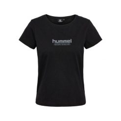 Koszulka damska Hummel Booster. Czarne koszulki damskie Hummel, s, bez wzorów, bez kołnierzyka, bez ramiączek. Za 129.50 zł.