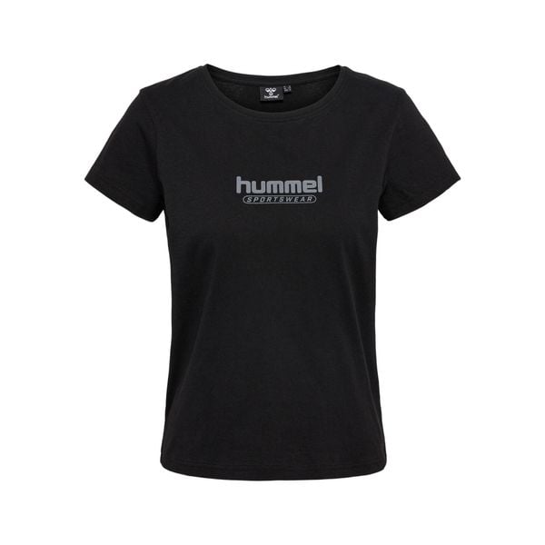 Koszulka damska Hummel Booster. Czarne koszulki damskie Hummel, s, bez wzorów, bez kołnierzyka, bez ramiączek. Za 129.50 zł.